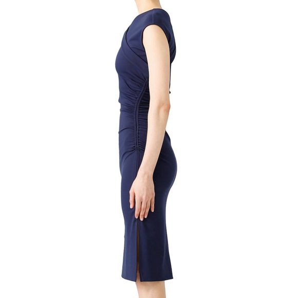 ❌HOLD❌ Diane von Furstenberg DVF New blue Navy Ruch Size2 - Picture 4 of 5